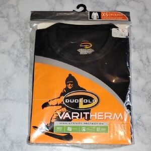 Duofold Black Long Sleeve Kids Tee